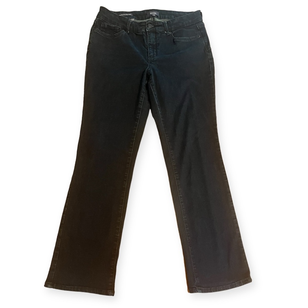 NYDJ Dark Wash Marilyn Straight Leg Jeans Size 10P